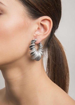 Hoop Earrings - 3D Printed - Bailong 1