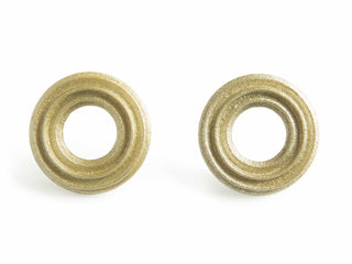 Gold Stud Earrings 3D Printed