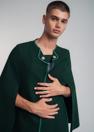 dark green cape