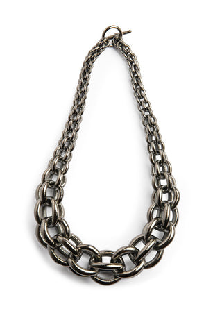 Chain necklace on a white background