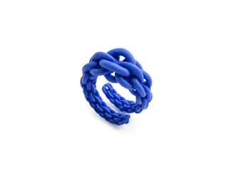Blue 3D printed chain ring