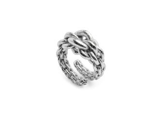Silver 3D printed chain ring