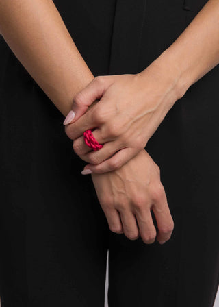 Red knot 3D-printed ring