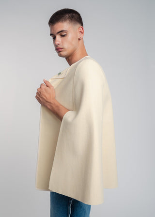 ecru wool cape
