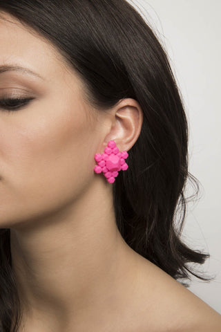 Stud Earrings - 3D Printed - Stones S