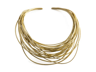 White gold 3D printed choker necklace