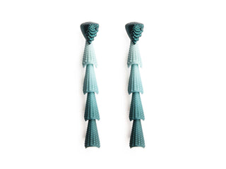Jungle green earrings