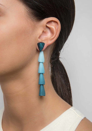 Jungle green earrings