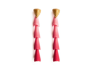 Red earrings 