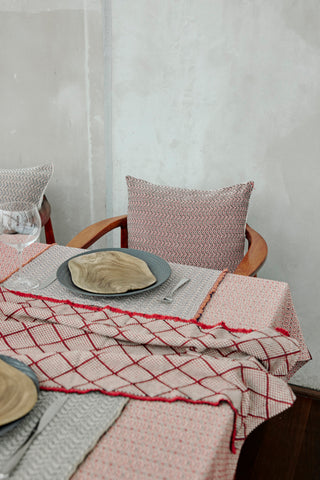 Hand-Knotted Cotton Table Runner