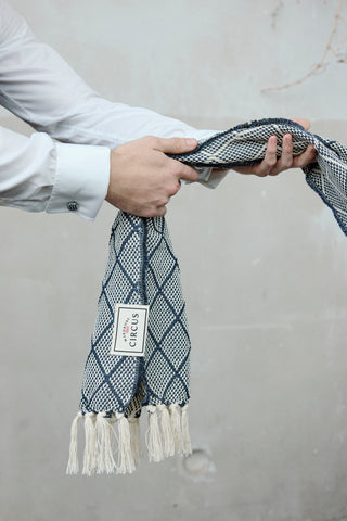 Hand-Knotted Cotton Table Runner