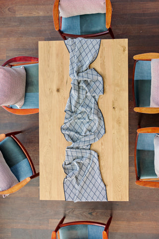 Hand-Knotted Cotton Table Runner