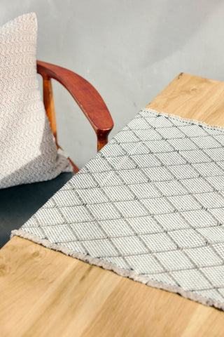 Hand-Knotted Cotton Table Runner