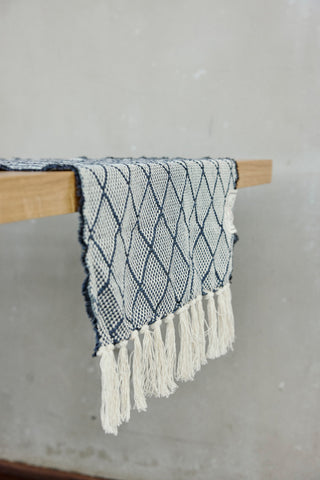 Hand-Knotted Cotton Table Runner