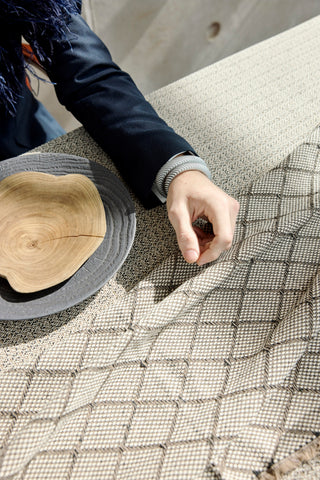 Hand-Knotted Cotton Table Runner